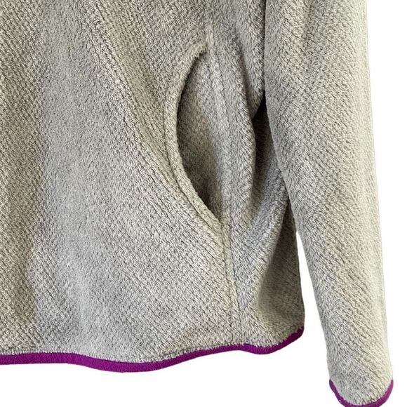 PATAGONIA SnapT ReTool Pullover Fleece for Women in Grey Purple Size Medium - Picture 3 of 5